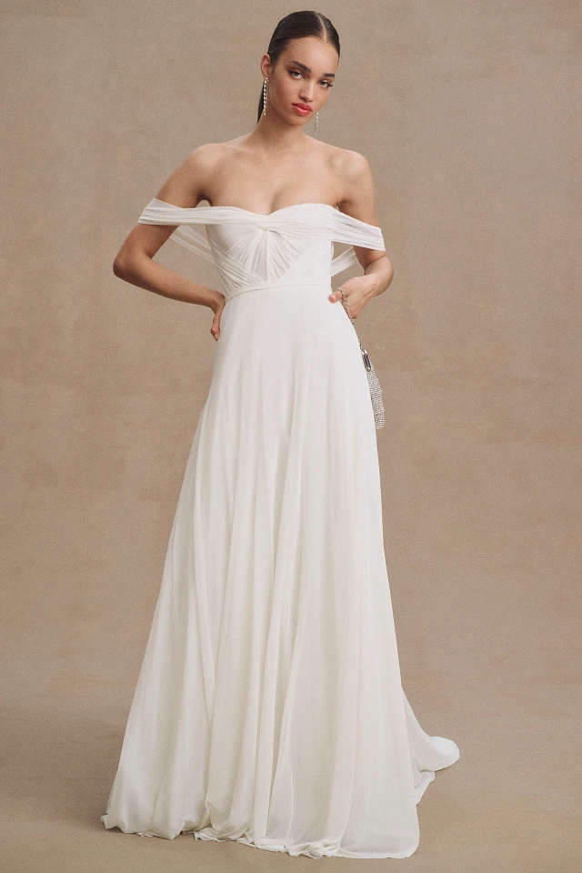 Watters Wtoo by Watters Cinda Off-The-Shoulder Sweetheart A-Line Wedding  Gown | The Summit
