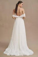 Wtoo by Watters Cinda Off-The-Shoulder Sweetheart A-Line Wedding Gown