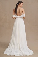 Wtoo by Watters Cinda Off-The-Shoulder Sweetheart A-Line Wedding Gown