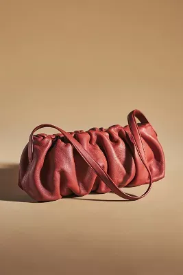 Leather Scrunch Shoulder Bag