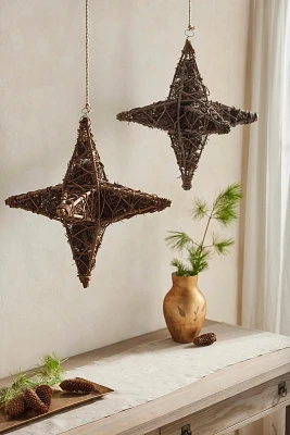 Woven Vine Hanging Star