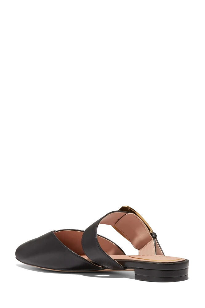 Cole Haan Vandam Buckle Flat Mules