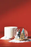 Monogram Snow Globe Woody Fresh Balsam & Cedarwood  Ceramic Candle