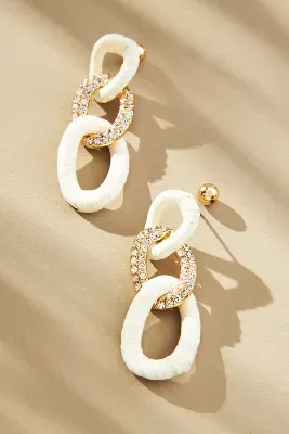 Triple Link Drop Earrings