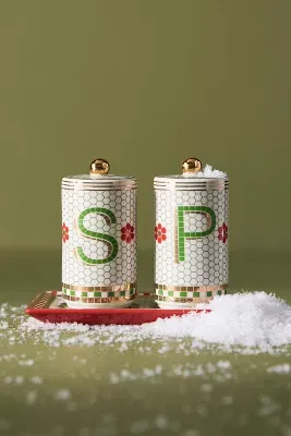 Williams Sonoma Snowman Salt and Pepper Set