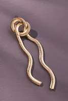 Snake Chain Loop Earrings