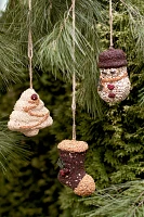 Bird Seed Festive Ornaments, Set of 3