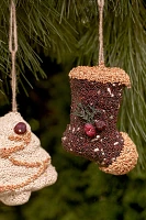 Bird Seed Festive Ornaments, Set of 3