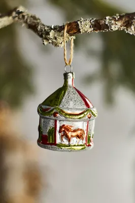 Carousel Glass Ornament