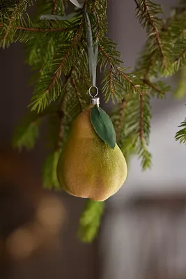 Pear Glass Ornament