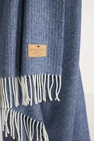 Pinstripe Cashmere Throw Blanket