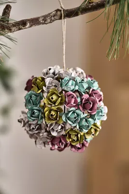 Rosebud Sphere Iron Ornament