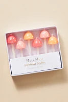 Meri Meri Mushroom Birthday Candles, Set of 6