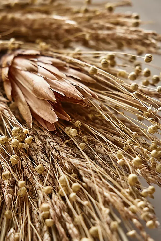 Preserved Golden Protea Wreath