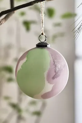 Painterly Glass Globe Ornament