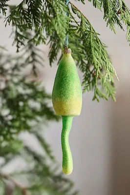 Colorful Mushroom Glass Ornament