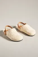 Pilcro Faux Shearling Clog Slippers