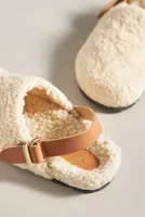 Pilcro Faux Shearling Clog Slippers