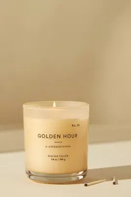 Nostalgia Floral "Golden Hour" Glass Candle