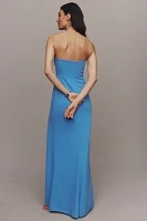 BHLDN Adalynn Strapless Stretch Crepe Maxi Gown