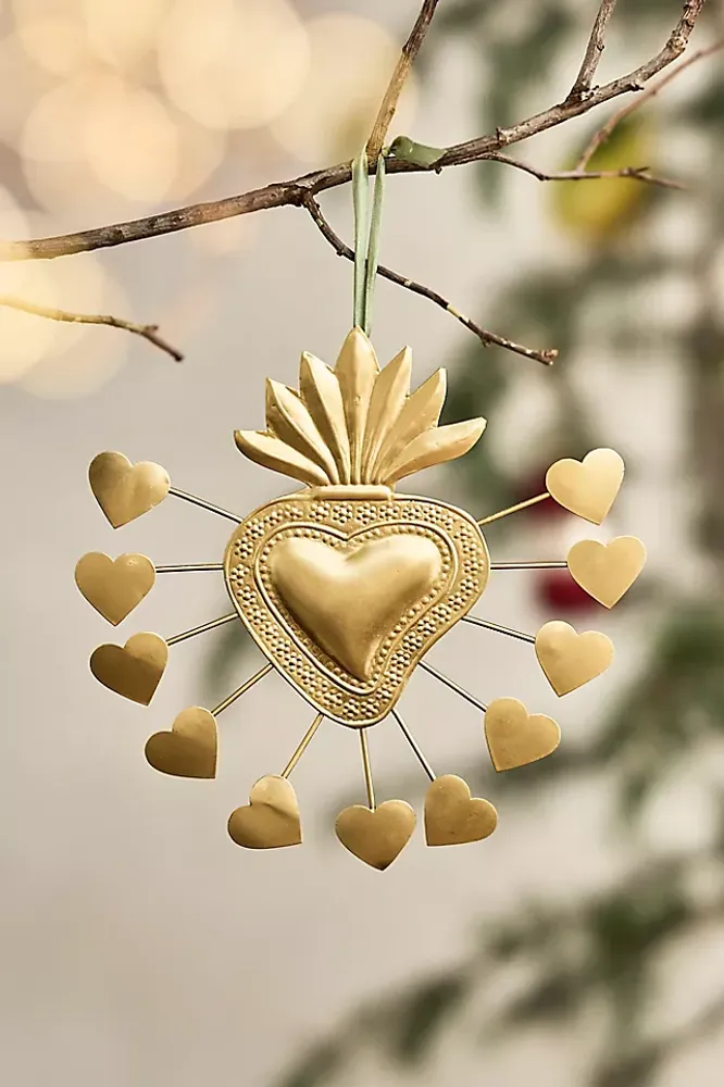 Terrain Sacred Heart with Heart Rays Ornament