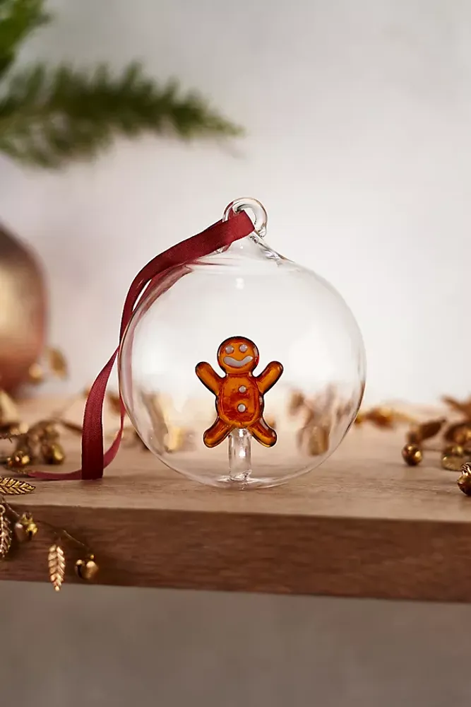 Festive Friend Glass Globe Ornament