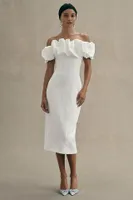 MISHA Emberlyn Off-The-Shoulder Bubble Midi Dress