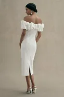 MISHA Emberlyn Off-The-Shoulder Bubble Midi Dress