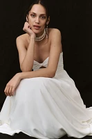 Jenny by Yoo Lindsey Strapless Sweetheart A-Line Wedding Gown