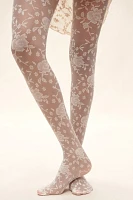 Lace Rosette Tulle Tights