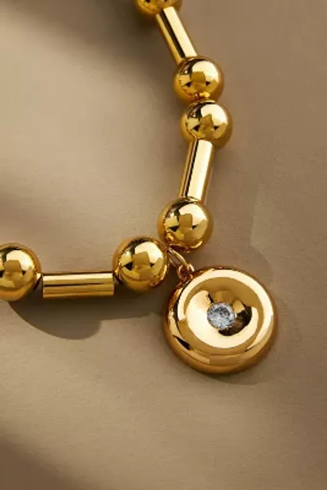 Timeless Pearly Gold Ball Chain Necklace