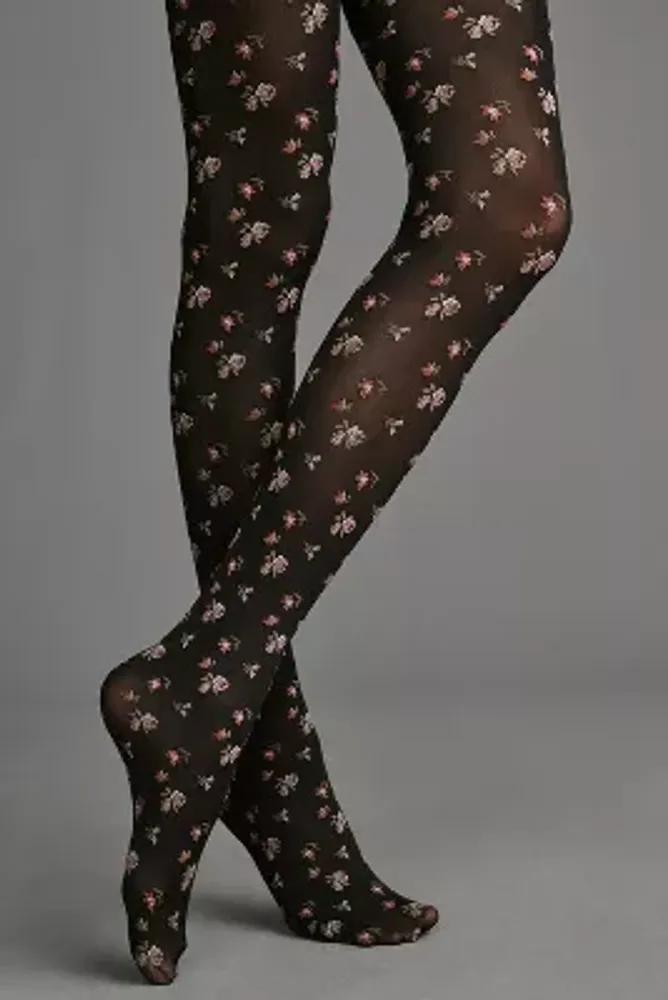 By Anthropologie Ditsy Floral Tights