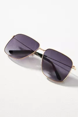 Square Metal Frame Sunglasses