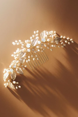 Twigs & Honey Freshwater Handmade Pearl and Opal Hair Comb