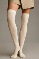 By Anthropologie Over-The-Knee Ribbed Socks