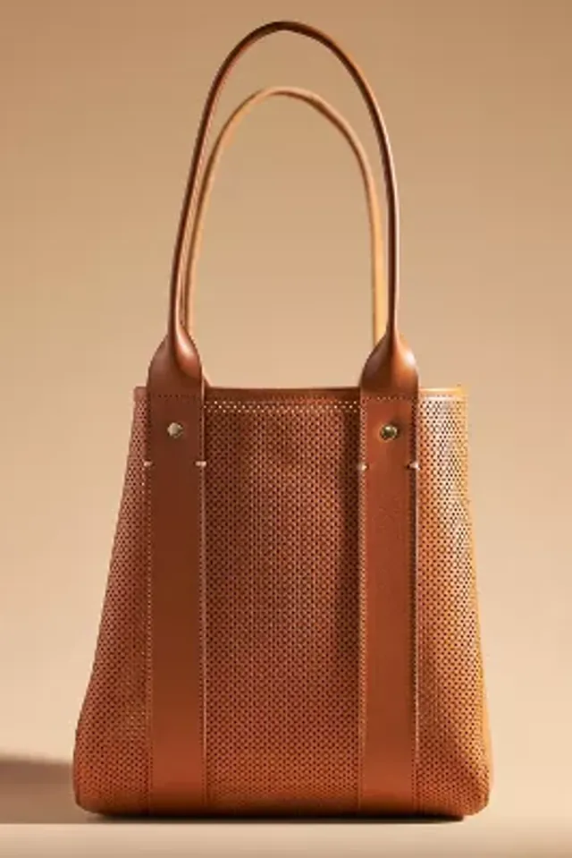 Clare V. Le Box Tote in Brown