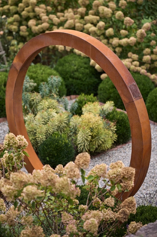 Weathering Steel Moon Gate