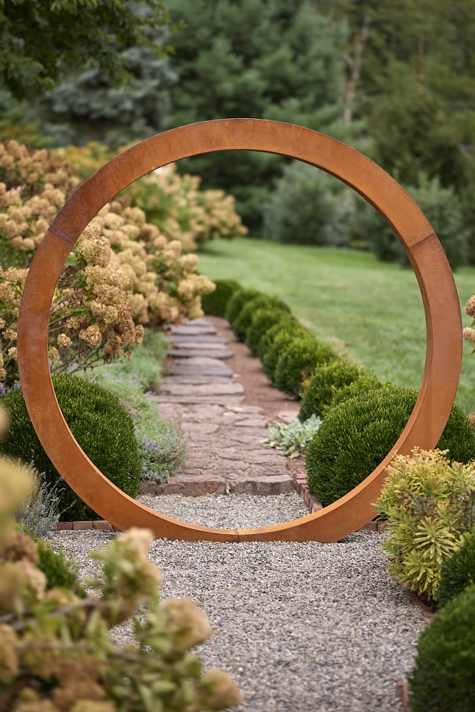 Weathering Steel Moon Gate