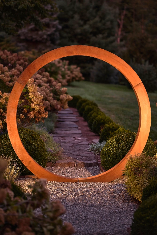 Weathering Steel Moon Gate