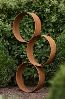 Weathering Steel Rings Garden Structure