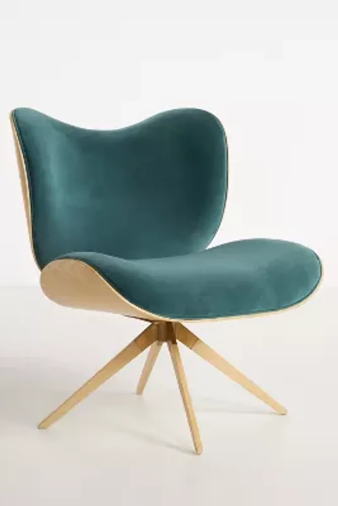 Velvet Margot Swivel Chair