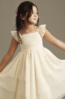 Rylee + Cru Valentina Tiered Tulle Flower Girl Dress