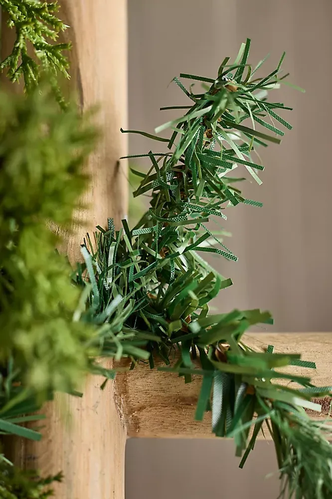 Faux Noble Pine Garland Branches, Set of 20