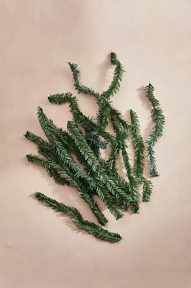 Faux Noble Pine Garland Branches, Set of 20