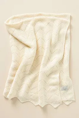 Scallop Knit Baby Blanket