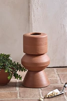 Tall Geo Terracotta Planter