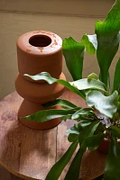 Tall Geo Terracotta Planter