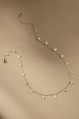Crystal-Charm Chain Necklace