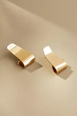 Flat Sculptural Drop Earrings