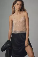 By Anthropologie Embellished Pearl Cami